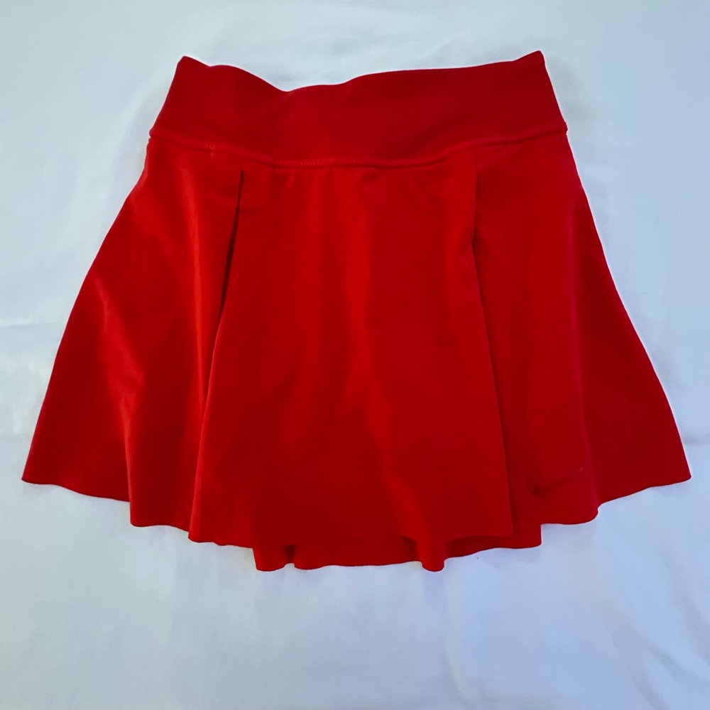 Red Women's Tennis Skirt